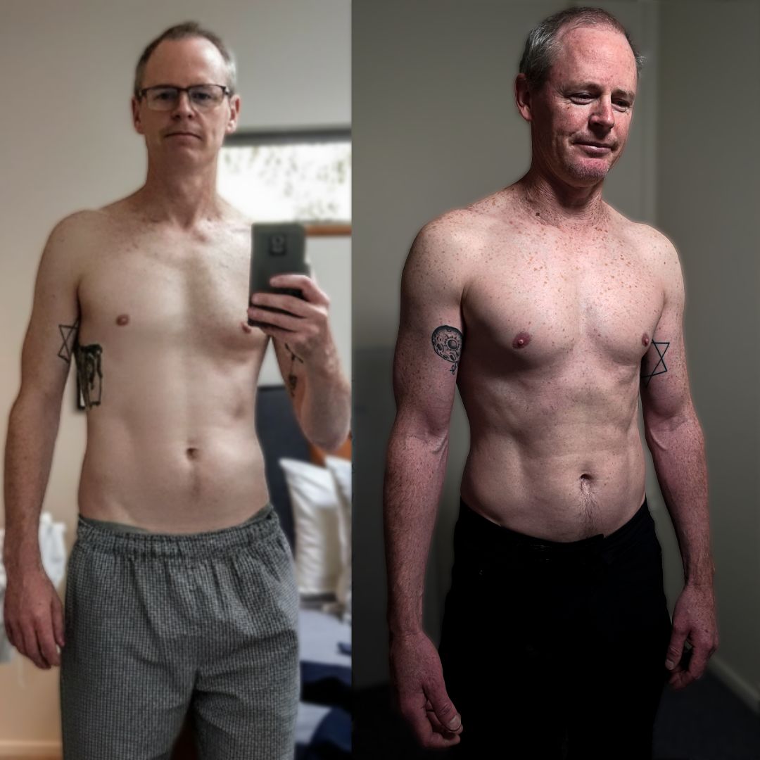 Nigel before and after transformation
