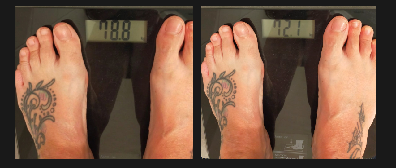 Client scale photo