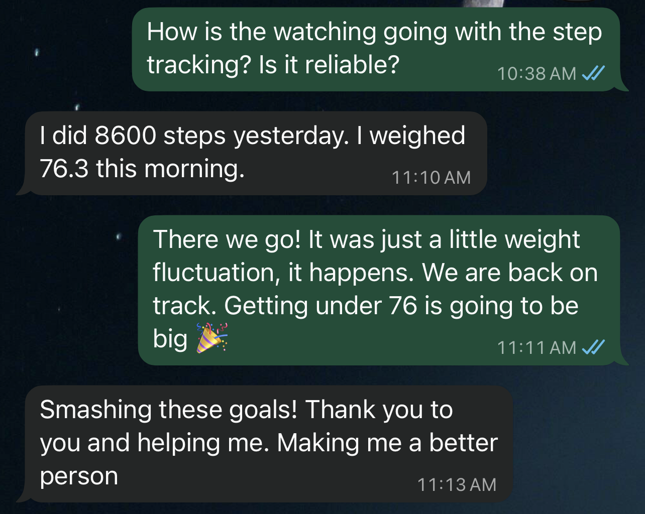 Client message
