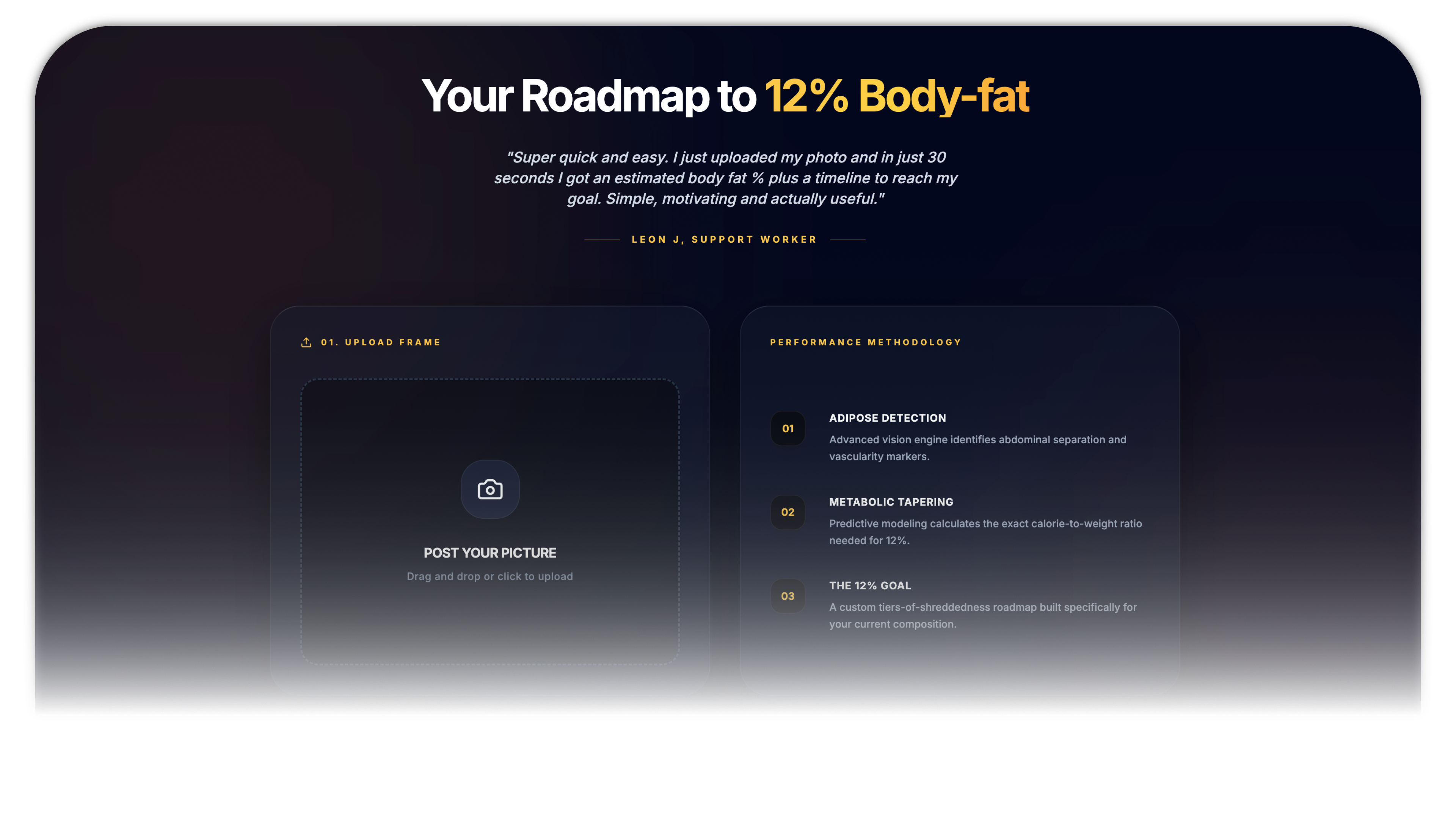 Preview of the Roadmap to 12% Body-fat tool